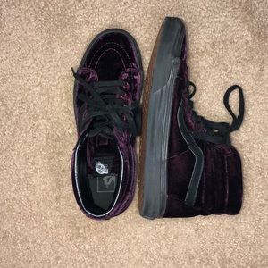 Vans Sk8-Hi Reissue Velvet in Red